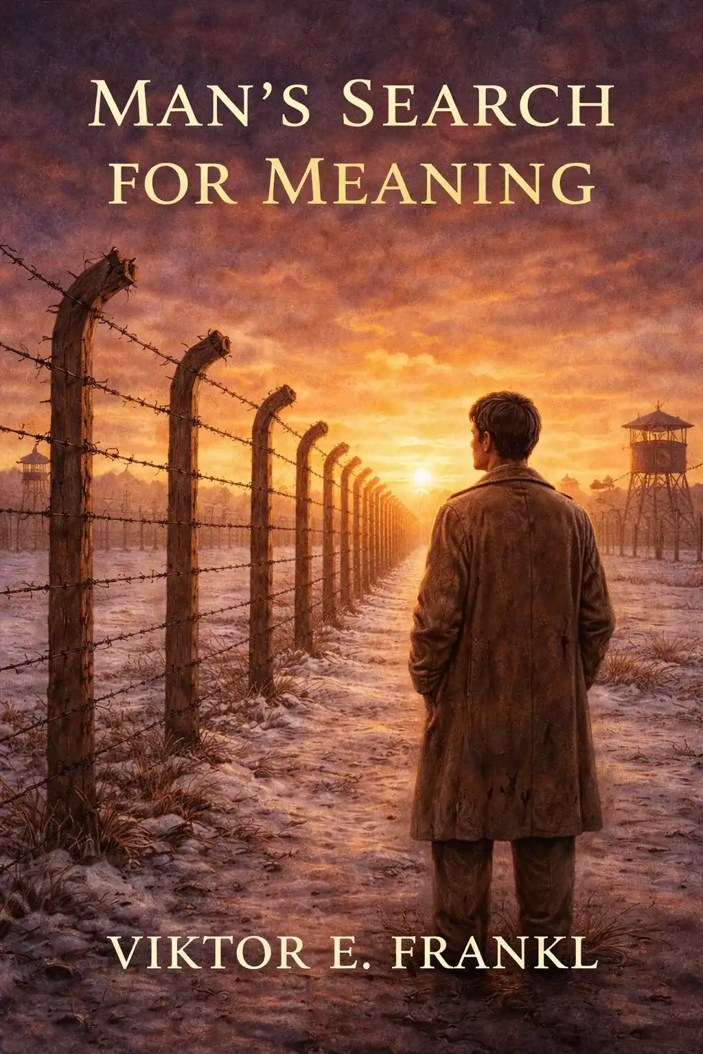 man search for meaning book cover by viktor e.frankl